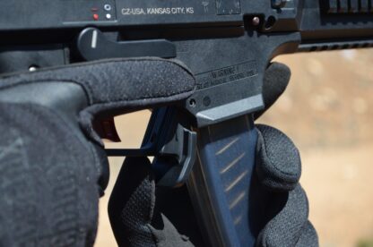 HBI Scorpion EVO Duckbill Magazine Release CZ HB Industries