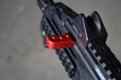 HBI THETA EXTENDED CHARGING HANDLE CZ SCORPION RED