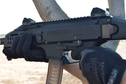 HBI Mini AK Style Selector_left_cz scorpion safety installed