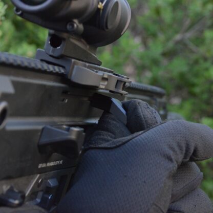 HBI CZ BREN 2 OFFSET CHARGING HANDLE, INSTALLED, RIGHT ACOG