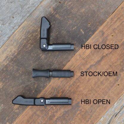 HBI GRAND POWER STRIBOG FOLDING CHARGE HANDLE, COMPARED