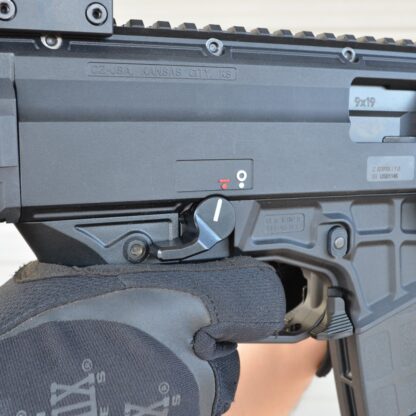 HBI CZ SCORPION FULL SIZE THUMB SELECTOR INSTALLED ON 3 PLUS RIGHT LIVE FIRE