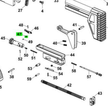HBI CZ BREN 2 556 762 EXTRACTOR SPRING OEM FACTORY DIAGRAM