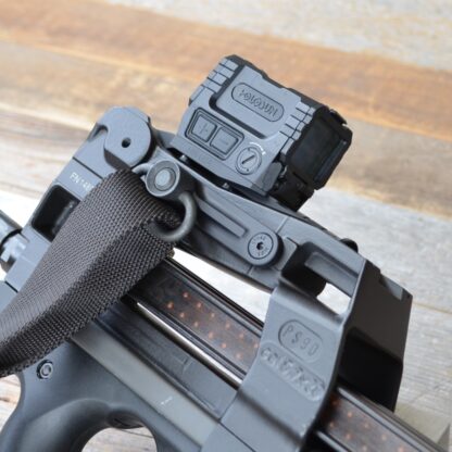 HBI FN P90 PS90 QD SLING MOUNT, RECEIVER SIDE, INSTALLED SLING
