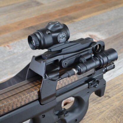 HBI FN P90 PS90 PRIMARY ARMS SLX MINI ACOG OPTIC MOUNT, 3X INSTALLED