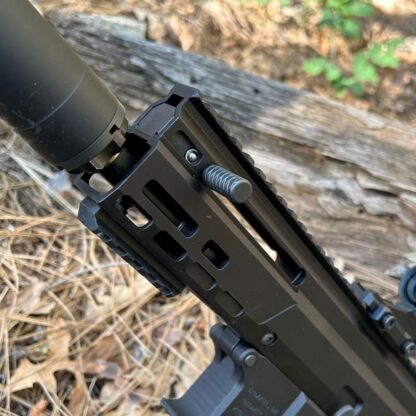 HBI BROWNELLS BRN9 BRN-9 LOCKING CHARGING HANDLE BLOCK_INSTALLED 2