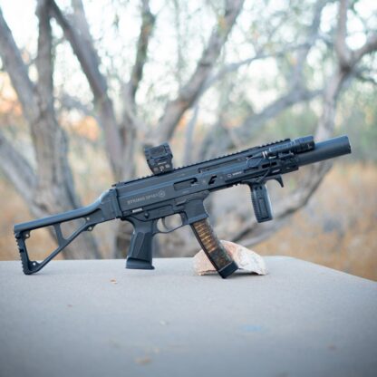 HBI GRAND POWER STRIBOG RECEIVER EXTENSION HANDGUARD BY KINETIC KDG 3 INCH SRX3, installed 2