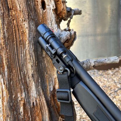 HBI MOSSBERG 940 PRO ALUMINUM BARREL TUBE CLAMP, M-LOK MOUNT, SUREFIRE LIGHT INSTALLED_4