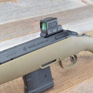 HBI RUGER AMERICAN RIFLE SA RED DOT OPTIC MOUNT HOLOSUN 509T INSTALLED_ISO