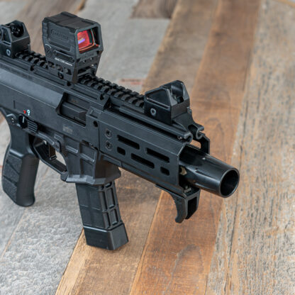 HBI 3 LUG 9MM BLAST SHIELD LINEAR COMP BY ANGSTADT ARMS_EVO ISO